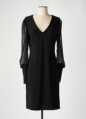 Rochie midi mâneci lungi mâneci lungi negru FRANK LYMAN femeie