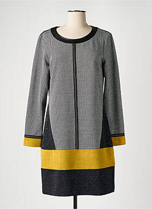 Rochie midi mâneci lungi mâneci lungi gri DIVAS femme