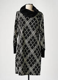 Rochie midi mâneci lungi mâneci lungi negru K-DESIGN femeie
