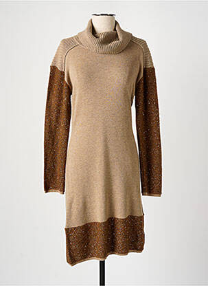 Rochie midi bej FUEGO WOMAN femeie