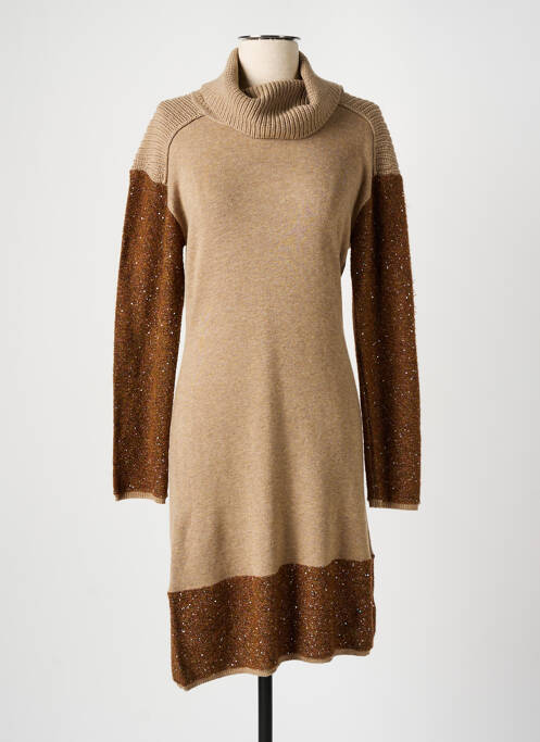 Rochie midi bej FUEGO WOMAN femeie