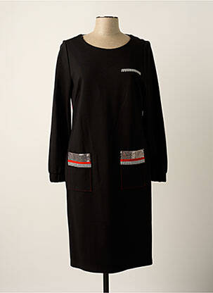 Rochie midi mâneci lungi mâneci lungi negru TUZZI femeie