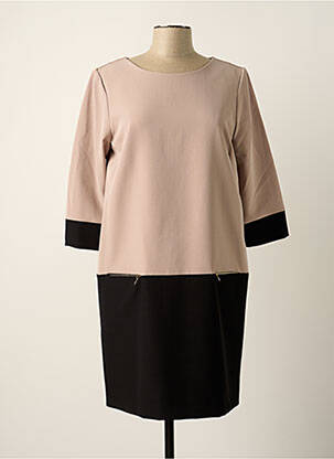 Rochie midi bej ELEONORA AMADEI femeie