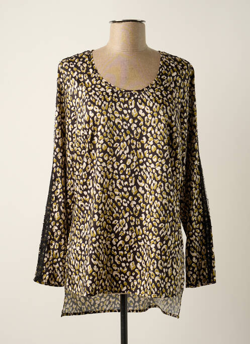 Tunică mâneci lungi guler rotund negru FRED SABATIER femme