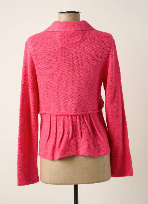 Vestă cu mâneci lungi roz POUPEE CHIC femeie