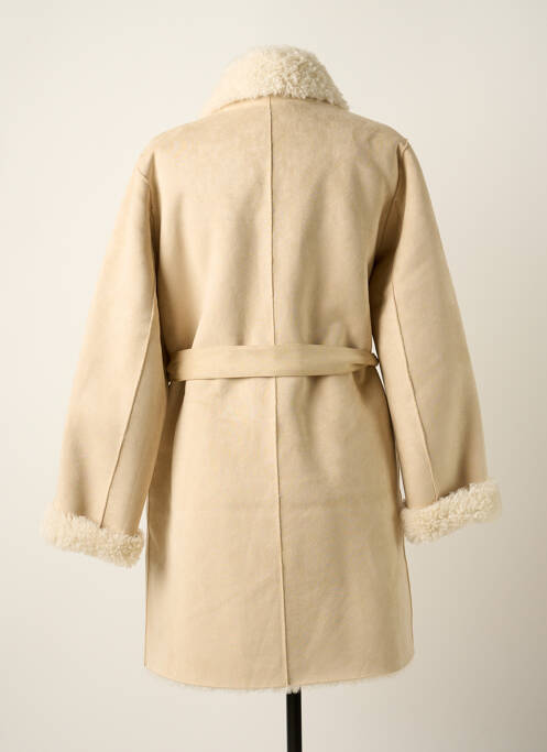 Palton lung bej K-DESIGN femeie