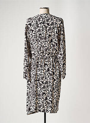 Rochie midi imprimeu floral mâneci lungi negru HARRIS WILSON femeie
