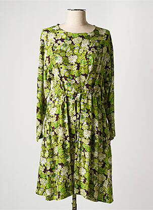 Rochie midi imprimeu floral mâneci lungi verde HARRIS WILSON femeie