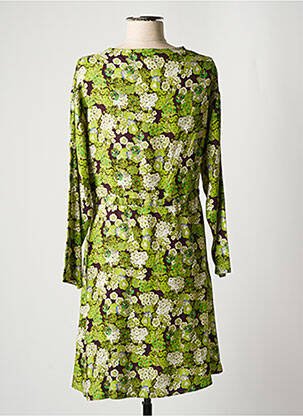 Rochie midi imprimeu floral mâneci lungi verde HARRIS WILSON femeie