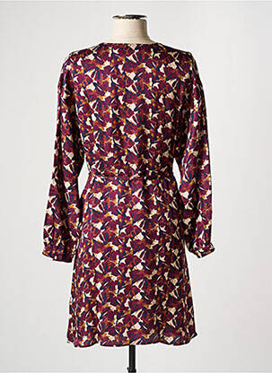 Rochie midi imprimeu floral mâneci lungi violet HARRIS WILSON femeie