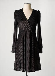 Rochie midi mâneci lungi mâneci lungi negru LOLA ESPELETA femme