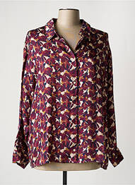 Cămașă imprimeu floral mâneci lungi violet HARRIS WILSON femme