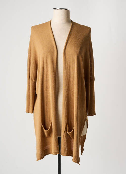 Vestă cu mâneci lungi maro LA FEE MARABOUTEE femeie