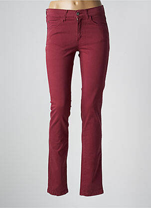 Pantalon slim elasticitate mărime normală roșu DESGASTE femeie