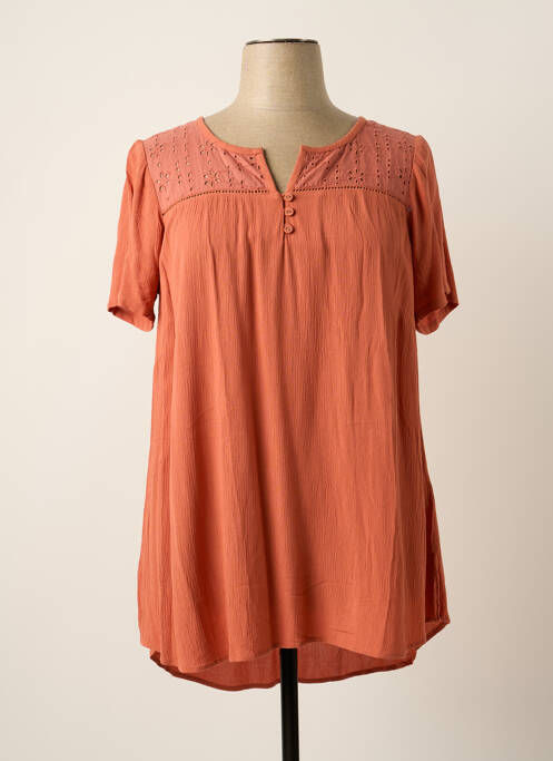 Tunică mâneci scurte portocaliu CISO femeie