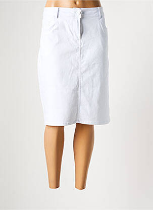 Fustă midi alb GRIFFON femeie