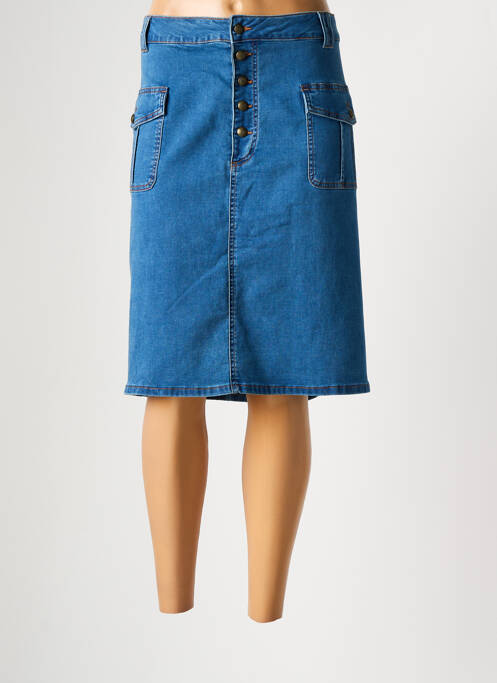 Fustă midi albastru YESTA femeie