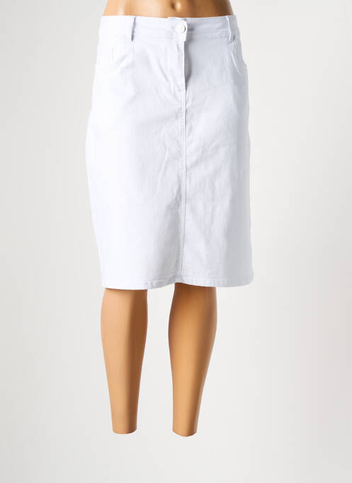 Fustă midi alb GRIFFON femeie