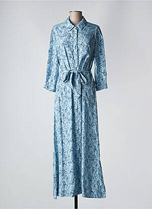 Rochie lungă albastru GRACE & MILA femeie