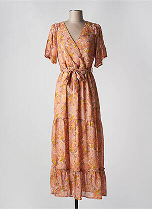 Rochie lungă portocaliu GRACE & MILA femeie