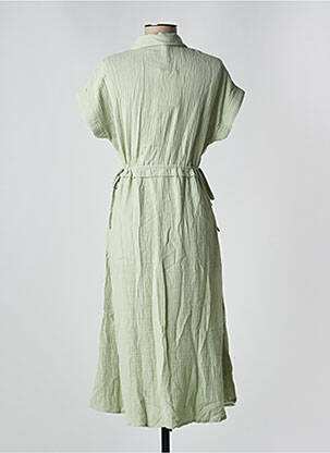 Rochie midi mâneci scurte mâneci scurte verde GRACE & MILA femeie