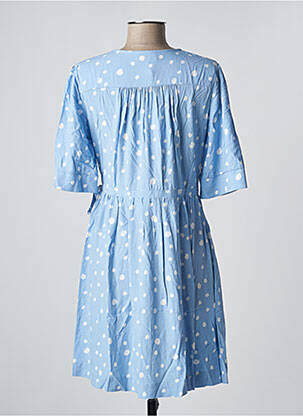 Rochie scurtă mâneci scurte mâneci scurte albastru GRACE & MILA femeie