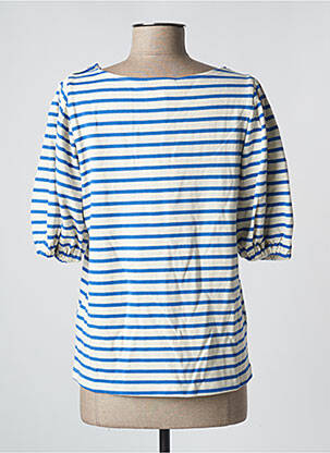 Tricou croială dreaptă mâneci scurte albastru GRACE & MILA femeie