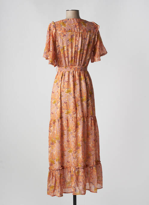 Rochie lungă portocaliu GRACE & MILA femeie