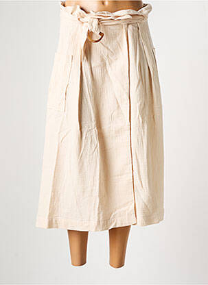 Fustă midi bej FRNCH femeie