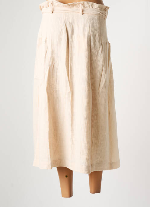 Fustă midi bej FRNCH femeie