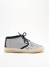 Espadrile închidere cu șireturi toc plat până la 3 cm alb IPPON VINTAGE femme