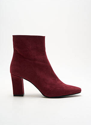 Botine/ghete vârf ascuțit toc de 4 la 6 cm violet GIULIA femeie