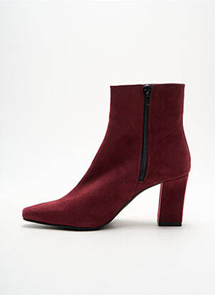 Botine/ghete vârf ascuțit toc de 4 la 6 cm violet GIULIA femeie