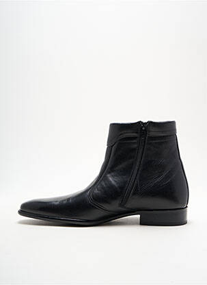 Botine/ghete talpă exterioară din piele toc mic negru PIERRE CARDIN bărbat