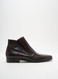 Botine/ghete închidere cu fermoar toc mic maro PIERRE CARDIN homme