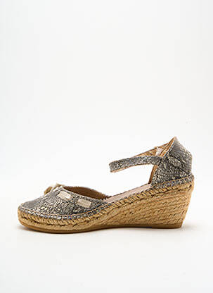 Espadrile închidere cu buclă(e) toc de 7 la 9 cm gri TONI PONS femeie