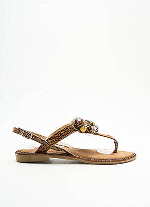 Șlapi maro LIBRE COMME L'AIR femeie