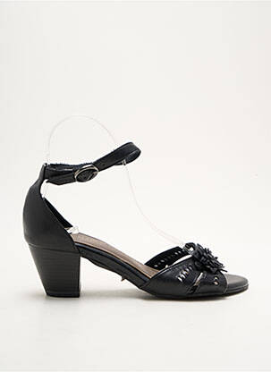 Sandale/pantofi decupați țesătură satinată toc de 4 la 6 cm negru MARCO TOZZI femeie
