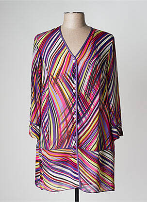 Tunică mâneci lungi violet PAUPORTÉ femeie