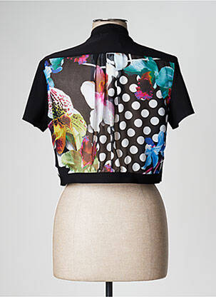 Bolero efect material satinat negru FRANK LYMAN femeie