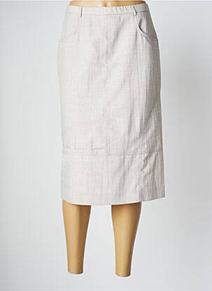 Fustă midi bej PAUPORTÉ femeie