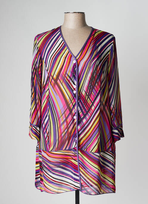 Tunică mâneci lungi violet PAUPORTÉ femeie