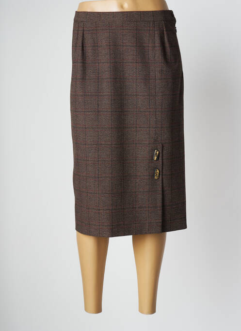 Fustă midi maro GEVANA femeie