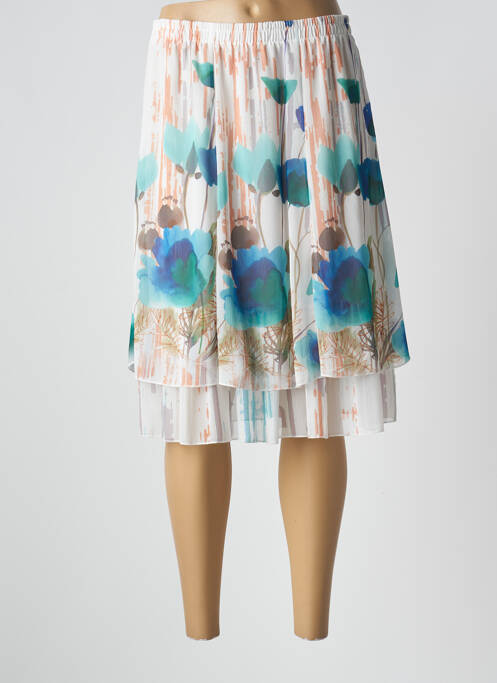 Fustă midi alb KARTING femeie