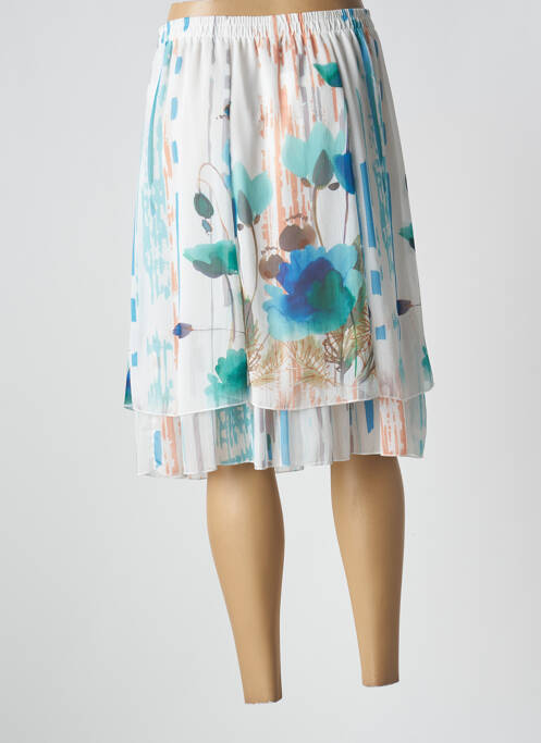 Fustă midi alb KARTING femeie