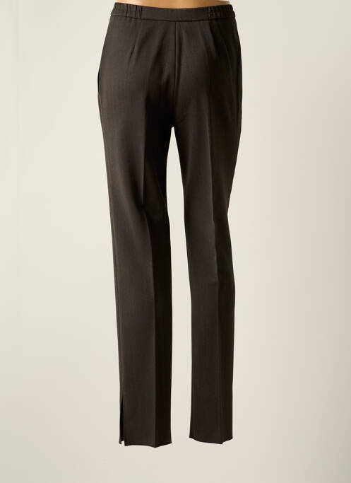 Pantalon drept închidere cu fermoar sub clapetă cu nasturi mărime normală negru KARTING femme