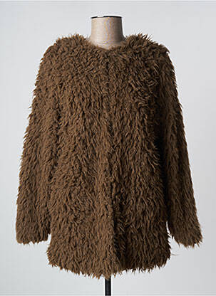 Palton lung verde ICHI femeie