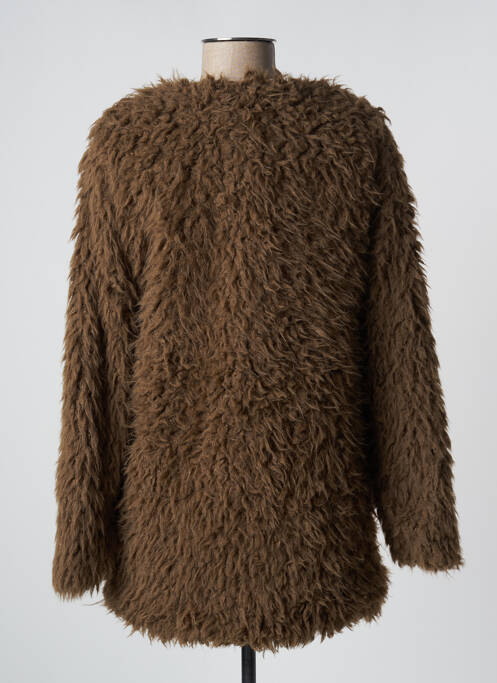 Palton lung verde ICHI femeie