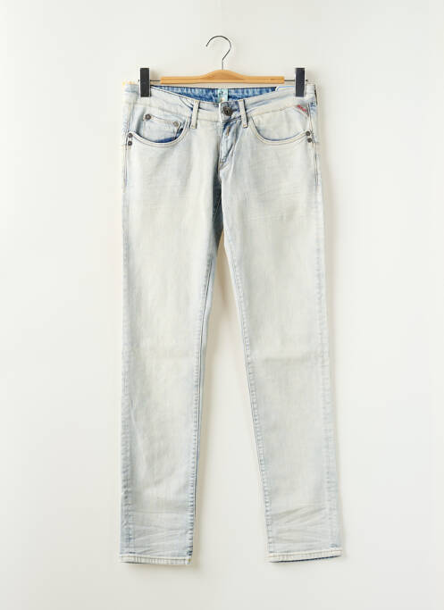 Blugi cu croială slim albastru REPLAY femeie