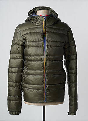 Geacă matlasată buzunare cu glugă verde SCOTCH & SODA bărbat